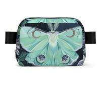 WSHFFILO Beautiful Moth Printed Square-Shaped Fashionable Waist Bag Casual Chest Bag