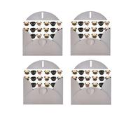 WSHFFILO Black Yellow Pug printed Greeting card with Envelope Thank You Card