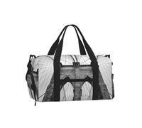 WSHFFILO Brooklyn Bridge printed Handheld crossbody sports luggage bag Shoulder Bag travelling bag
