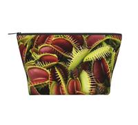 WSHFFILO Carnivorous Plant Printed Daily Storage Bag Makeup Bag Travel Toiletry Bag Cosmetic Bag