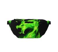 WSHFFILO Chinese Dragon Printed Crossbody Waist Pack Casual Chest Bag