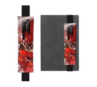 WSHFFILO Christmas Magic Printed Leather Pen Holder Bookmark Pencil Case
