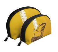 WSHFFILO Cute Crying Chainsaw Printed Portable Bags Clutch Pouch Makeup Bag