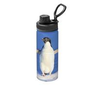 WSHFFILO Cute Penguin printed 18OZ Space Jug Insulated Space Jug with Straw Insulated Water Bottle