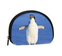 WSHFFILO Cute Penguin Printed Shell Storage Bag Mini Coin Organiser