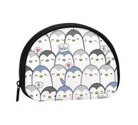 WSHFFILO Cute Penguin Printed Shell Storage Bag Mini Coin Organiser
