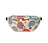 WSHFFILO Cute Snail Printed Crossbody Waist Pack Casual Chest Bag