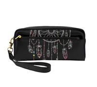 WSHFFILO Dark Dream Catcher Printed Pencil Case Small Makeup Bag Portable Stationery Pouch