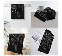 WSHFFILO dark dream catcher printed towel hand Towel Quick Dry Towel