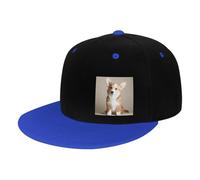 WSHFFILO Dog printed Contrast hip hop baseball cap Sports Cap sun hat