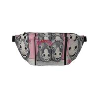 WSHFFILO Donkey and Flower Printed Crossbody Waist Pack Casual Chest Bag