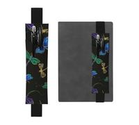 WSHFFILO Dragonfly Printed Leather Pen Holder Bookmark Pencil Case