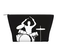 WSHFFILO Drummer Printed Daily Storage Bag Makeup Bag Travel Toiletry Bag Cosmetic Bag
