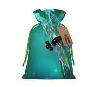 WSHFFILO Galaxy Animal Dragonfly printed Bag Jute Drawstring Gift Bag