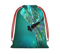WSHFFILO Galaxy Animal Dragonfly printed Drawstring Gift Bag Decoration Gift Wrap Bags