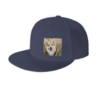WSHFFILO happy Corgi Dog printed Baseball Cap Sports Cap sun hat
