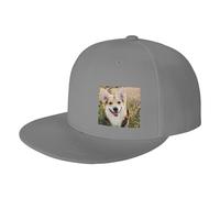 WSHFFILO happy Corgi Dog printed Baseball Cap Sports Cap sun hat