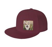 WSHFFILO happy Corgi Dog printed Baseball Cap Sports Cap sun hat