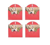 WSHFFILO happy Corgi Dog printed Greeting card with Envelope Thank You Card