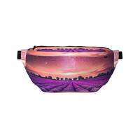 WSHFFILO Lavender Fields Printed Crossbody Waist Pack Casual Chest Bag