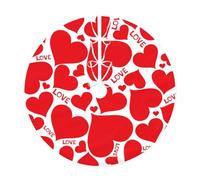 WSHFFILO Love Heart printed Christmas tree skirt Christmas Tree Skirt Base Cover