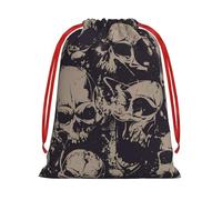 WSHFFILO Many Skulls Get Together printed Drawstring Gift Bag Decoration Gift Wrap Bags