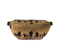 WSHFFILO Many Zombie Printed Crossbody Waist Pack Casual Chest Bag