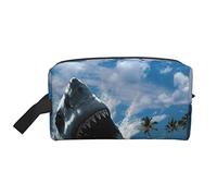 WSHFFILO Ocean Shark Printed Storage Bag Makeup Bag Travel Toiletry Bag