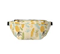 WSHFFILO Pineapple Pattern Printed Crossbody Waist Pack Casual Chest Bag