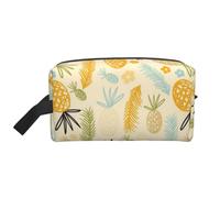 WSHFFILO Pineapple Pattern Printed Storage Bag Makeup Bag Travel Toiletry Bag