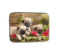 WSHFFILO puppys pug printed Laptop Case Portable Laptop Bag Laptop Organiser