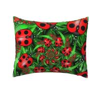 WSHFFILO Red Ladybug printed Pillow Case 20x26in Decorative pillowcase Throw Pillow Cover