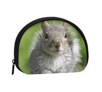 WSHFFILO Red Squirrel Printed Shell Storage Bag Mini Coin Organiser