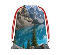 WSHFFILO Rocky Mountains printed Drawstring Gift Bag Decoration Gift Wrap Bags