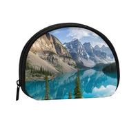 WSHFFILO Rocky Mountains Printed Shell Storage Bag Mini Coin Organiser