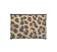 WSHFFILO Rough Leopard Print Printed Paper Reusable Cosmetic Bag Makeup Bag Travel Toiletry Bag