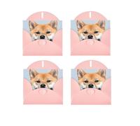 WSHFFILO Smiling Shiba Inu printed Greeting card with Envelope Thank You Card