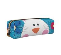 WSHFFILO Spring Happy Easter Holiday Printed Leather Pencil Case Pencil Pouch