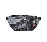 WSHFFILO Steam Train Clouds Printed Crossbody Waist Pack Casual Chest Bag