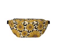 WSHFFILO Sunflower Printed Crossbody Waist Pack Casual Chest Bag