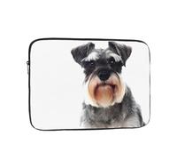 WSHFFILO Well-behaved schnauzer printed Laptop Case Portable Laptop Bag Laptop Organiser