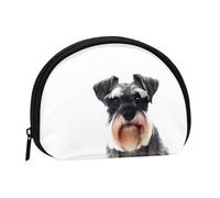 WSHFFILO Well-Behaved Schnauzer Printed Shell Storage Bag Mini Coin Organiser