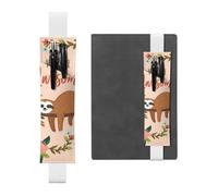 WSHFFILO You are Awesome Sloth Printed Leather Pen Holder Bookmark Pencil Case