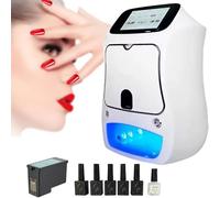 wshqdm Wireless 3D Nail Printer Machine, 4800DPI High-Resolution, APP/WiFi/USB, AI Recognition, 800+ Designs for Nail Lovers Nail Kits