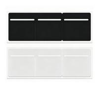 WSHuayee Tax Disc Holders, 3 in 1 Car Windscreen Parking Permit Holder, Self Adhesive PVC Road Tax And Insurance Certificates/NCT Holder for Car Van Truck Jeep Caravan (Black+White 2 Pcs)