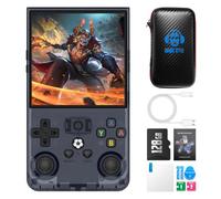 Wsifybt Retro Handheld Gaming Console, Video Game Console with 4.0-Inch 4K HD IPS Screen, Open Source Linux System, 4000mAh Battery, 64GB Gray