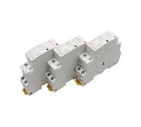 WSJMWKW 1PC EACT-2P-25 2P 16A 20A 25A 1NO 1NC 2NO 2NC AC 220V 230V 50/60Hz Din Rail Mounted Household Modular AC Contactor(2P 16A 2NO)