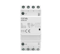 WSJMWKW 4P 25A 4NC 4NO 2NO2NC 3NO1NC Din Rail Type Household Modular Contactor 50/60Hz Automatic AC Contactor(4P 25A 2NO2NC)