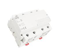 WSJMWKW 4Phase 100A AC Contactor 220V 230V Din Rail Household Modular Contactor Switch Controller(4P 100A 3NO1NC 230AC)