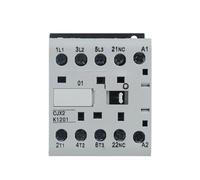 WSJMWKW CJX2-K DC220V DC110V DC48V 6A 9A 12A Mini AC Contactor Din Rail 3P 3main 1NO/3main 1NC Coil Voltage(Cjx2-kz-0610,110V)